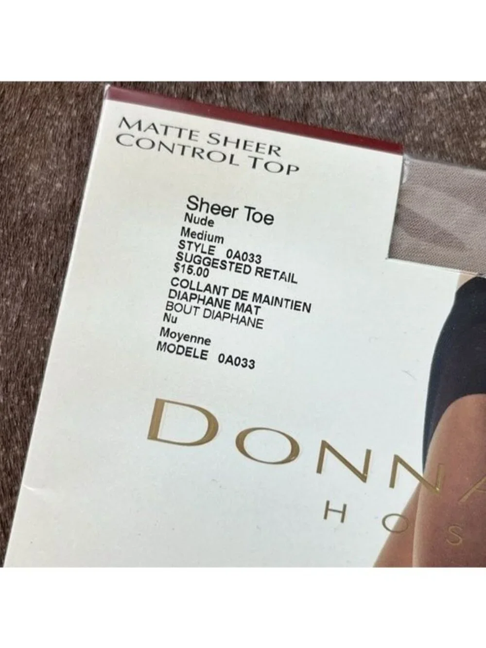Donna Karan DKNY The Essentials Collection Matte Sheer Control Top Pantyhose